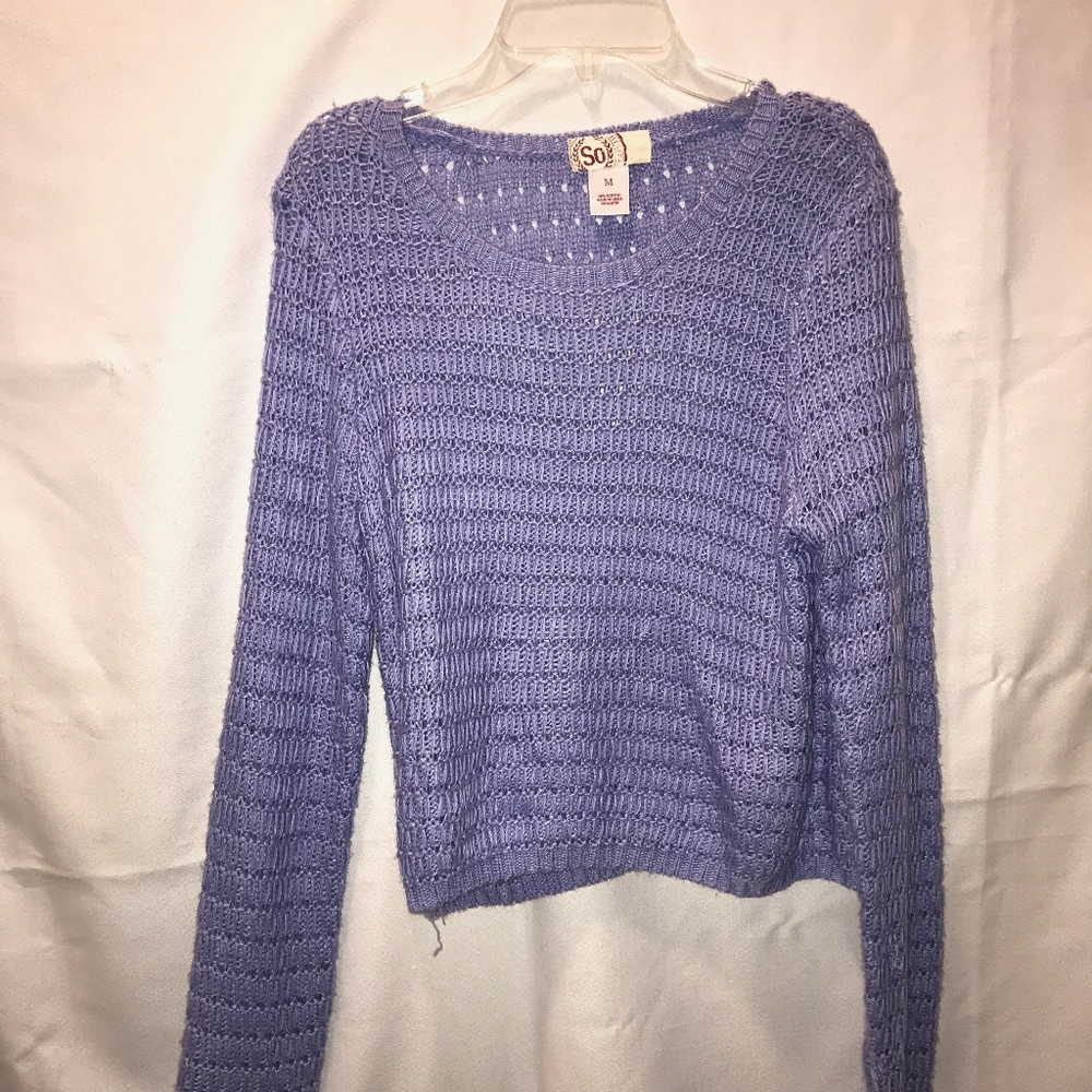 Purple long sleeve sweater